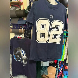 2 Boys Dallas Cowboys T-Shirts Sz Small (8/10) Nike & Dallas Cowboys Authentic